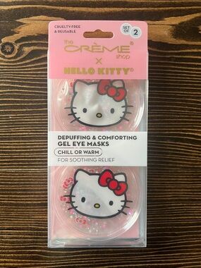 The Crème Shop x Hello Kitty Pink Depuffing Gel Eye Masks - Set of 2
